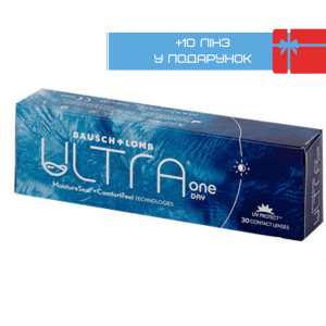 Одноденні контактні лінзи для зору Bausch + Lomb Ultra One Day 1 упаковка - 30 шт.