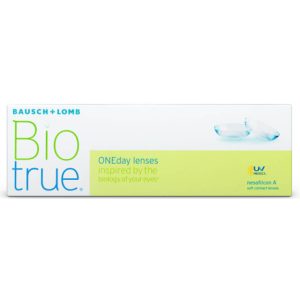 Одноденні контактні лінзи для зору Bausch + Lomb Biotrue ONEday 1 упаквока - 30 шт.
