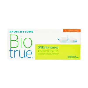 Контактні лінзи одноденні для астигматизму Bausch + Lomb Biotrue ONEday for Astigmatism 1 упаковка - 30 шт.