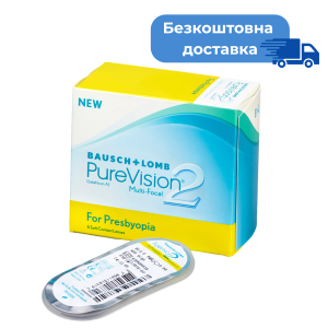 Лінзи для зору мультифокальні Bausch&Lomb PureVision 2 Multi-Focal 1 упаковка - 6 шт.