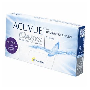 Двотижневі контактні лінзи для зору Johnson&Johnson ACUVUE OASYS with HYDRACLEAR Plus 1 упаковка - 6 шт.