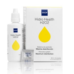 Пероксидна система для очищення контактних лінз Hidro Health H2O2 60 мл та 6 таблеток