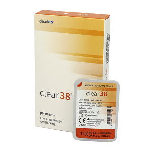 Квартальні контактні лінзи Clearlab Clear 38 упаковка - 6 шт.